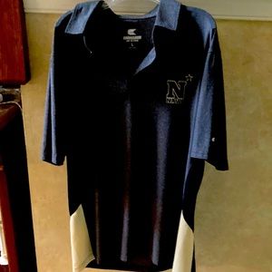 Naval academy polo shirt. Size L
